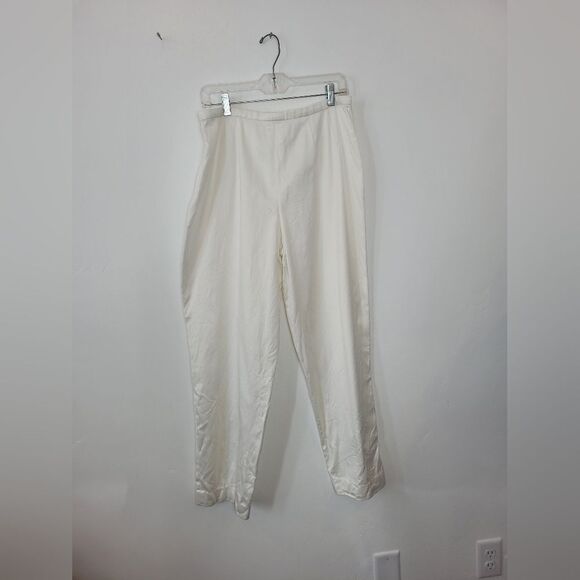 *Flawed* Vintage Giorgio Armani Le Collezioni White Dress Pants High Waist 14 - Picture 10 of 12